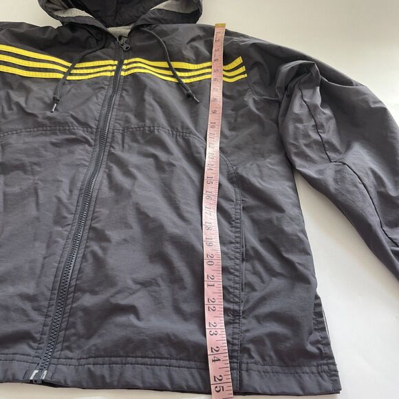 Vintage‎ Adidas Mens M Jacket 90s Packable Hood Zip Nylon Retro Windbreaker Y2K - Picture 5 of 11